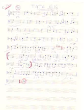 télécharger la partition d'accordéon Tata Yoyo (Chant : Annie Cordy) (Manuscrite Simplifiée) au format PDF