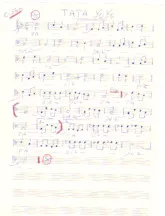 download the accordion score Tata Yoyo (Chant : Annie Cordy) (Manuscrite Simplifiée) in PDF format