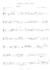 descargar la partitura para acordeón Amis chasseurs en formato PDF