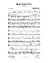 scarica la spartito per fisarmonica Marysette (Samba) in formato PDF