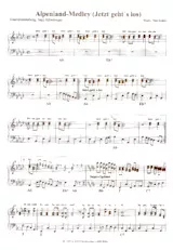 télécharger la partition d'accordéon Alpenland Medley (Jetzt geht 's los) au format PDF