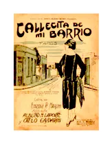télécharger la partition d'accordéon Callecita de mi barrio (Tango) au format PDF