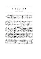 télécharger la partition d'accordéon Violetita (Tango Chanté) au format PDF