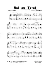 télécharger la partition d'accordéon Bal au Tyrol (Orchestration) (Valse Tyrolienne) au format PDF