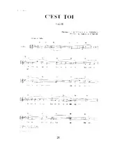 descargar la partitura para acordeón C'est toi (Valse) en formato PDF