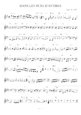 scarica la spartito per fisarmonica Dans les rues d'Antibes (Marche) (Relevé) in formato PDF