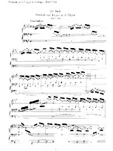 télécharger la partition d'accordéon Prelude and Fugue in A Major (BWV 536) (Orgue) au format PDF