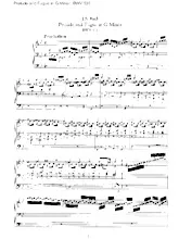 télécharger la partition d'accordéon Prelude and Fugue in G minor (BWV 535) (Orgue) au format PDF