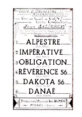 télécharger la partition d'accordéon Recueil de Valses du célèbre compositeur Jean Salimbéni : (Alpestre + Impérative + Obligation + Révérence 56 + Dakota 56 + Danaé) au format PDF