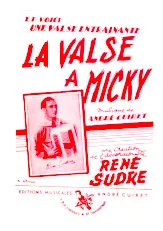 télécharger la partition d'accordéon La valse à Micky au format PDF