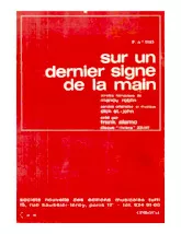 descargar la partitura para acordeón Sur un dernier signe de la main (Being all alone) (Chant : Frank Alamo) (Orchestration Complète) (Fox) en formato PDF