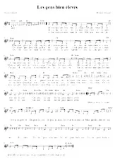 télécharger la partition d'accordéon Les gens bien élevés (Chant : France Gall) au format PDF