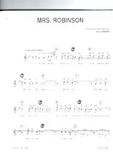 scarica la spartito per fisarmonica Mrs Robinson (Simon and Garfunkel) in formato PDF