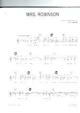 télécharger la partition d'accordéon Mrs Robinson (Simon and Garfunkel) au format PDF