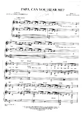 télécharger la partition d'accordéon Papa Can you hear me (Chant : Barbra Streisand) au format PDF