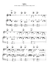 descargar la partitura para acordeón Hello (Chant : Adele) en formato PDF