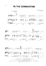 télécharger la partition d'accordéon In the summertime (Chant : Mungo Jerry) au format PDF