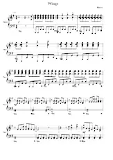 descargar la partitura para acordeón Wings en formato PDF