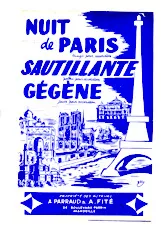 télécharger la partition d'accordéon Nuit de Paris + Sautillante + Gégène (Tango + Polka + Java) au format PDF