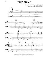 télécharger la partition d'accordéon Take on me (Chant : A-Ha) au format PDF