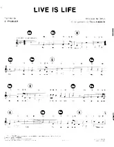 télécharger la partition d'accordéon Live is life (Arrangement : Théo Hassek) au format PDF