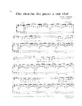 descargar la partitura para acordeón Elle cherche des puces à son chat en formato PDF