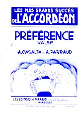 télécharger la partition d'accordéon Préférence (Valse) au format PDF