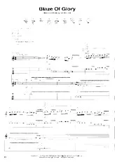télécharger la partition d'accordéon Blaze Of Glory (Slow) + Tablature au format PDF