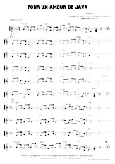download the accordion score Pour un amour de java in PDF format