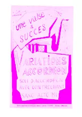 télécharger la partition d'accordéon Variations Accordéon (Valse) au format PDF