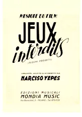 scarica la spartito per fisarmonica Jeux interdits (Giochi Proibiti) (Arrangement : Narciso Yepes) (Romance) in formato PDF
