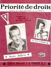 download the accordion score Priorité de droite (Tango) in PDF format