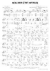 descargar la partitura para acordeón Mon papa était matador (Paso Doble) en formato PDF