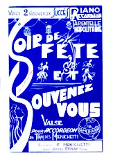 descargar la partitura para acordeón Soir de fête + Souvenez Vous (Tarentelle Napolitaine + Valse) en formato PDF