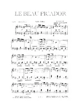 scarica la spartito per fisarmonica Le beau picador (Paso Doble) in formato PDF