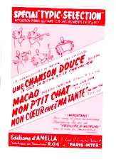 download the accordion score Recueil : Spécial Typic Sélection : Une chanson douce (Le loup La biche et Le chevalier ) + Macao + Mon p'tit chat + Mon cœur chez ma tante (Boléro + Boléro Cha Cha + Cha Cha Cha) in PDF format