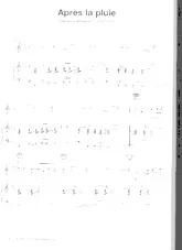 télécharger la partition d'accordéon Après la pluie (Chant : Les négresses vertes) au format PDF