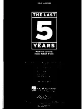 scarica la spartito per fisarmonica The Last 5 Years : Music and Lyrics by Jason Robert Brown (12 titres) in formato PDF