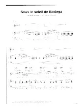 scarica la spartito per fisarmonica Sous le soleil de Bodéga (Chant : Les négresses vertes) in formato PDF