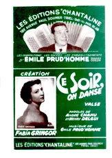 télécharger la partition d'accordéon Ce soir On danse (Valse Chantée) au format PDF