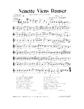 télécharger la partition d'accordéon Nénette viens danser (Chanson Java Valse) au format PDF