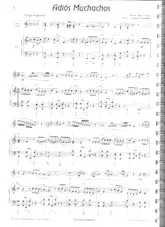 télécharger la partition d'accordéon Adios Muchachos (Arrangement : Jürgen Schmieder) (1er + 2ème Accordéon) (Tango Argentin) au format PDF