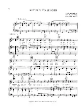 descargar la partitura para acordeón Return to sender (Chant : Elvis Presley) en formato PDF