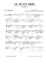 télécharger la partition d'accordéon Au petit midi (Madison) au format PDF
