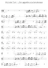 download the accordion score J'en appelle à la tendresse (Chant : Michèle Torr) (Relevé) in PDF format