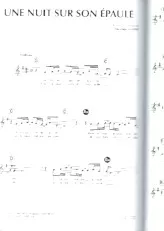 descargar la partitura para acordeón Une nuit sur son épaule en formato PDF