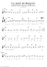 descargar la partitura para acordeón Il y avait en Aveyron (Valse Régionale Chantée) en formato PDF