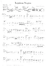 descargar la partitura para acordeón Lagrimas Negras (Boléro) en formato PDF