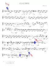 download the accordion score Claudine in PDF format