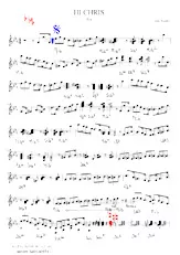 descargar la partitura para acordeón Hi Chris (Fox) en formato PDF